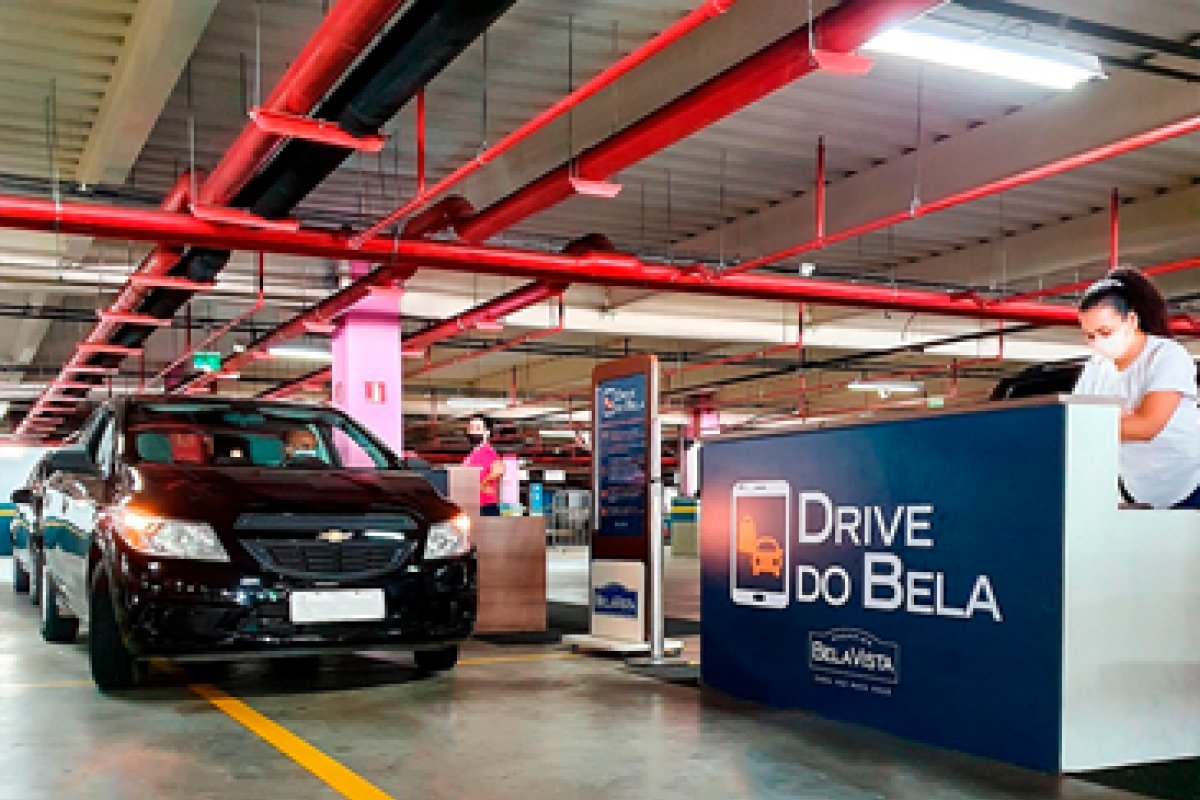 Shopping Bela Vista segue com serviço de drive thru 