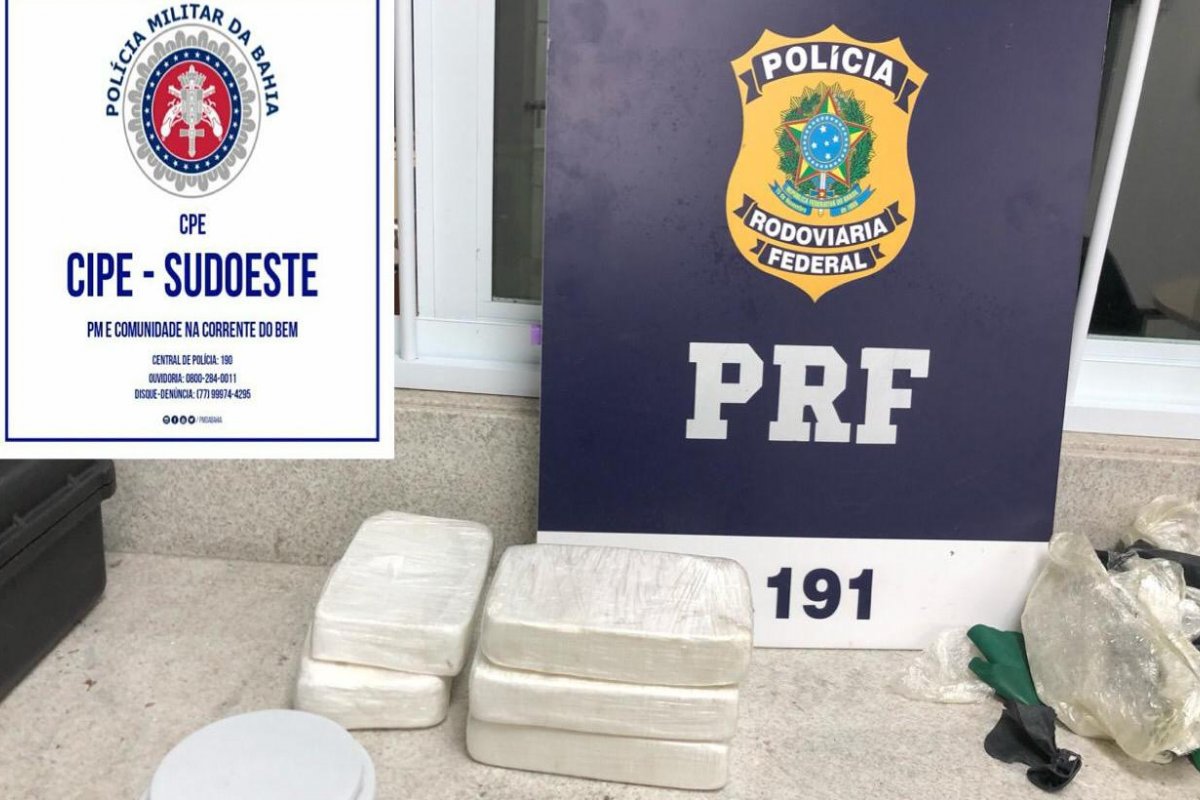Polícia apreende cocaína avaliada em R$ 100 mil na BR-116, trecho na Bahia