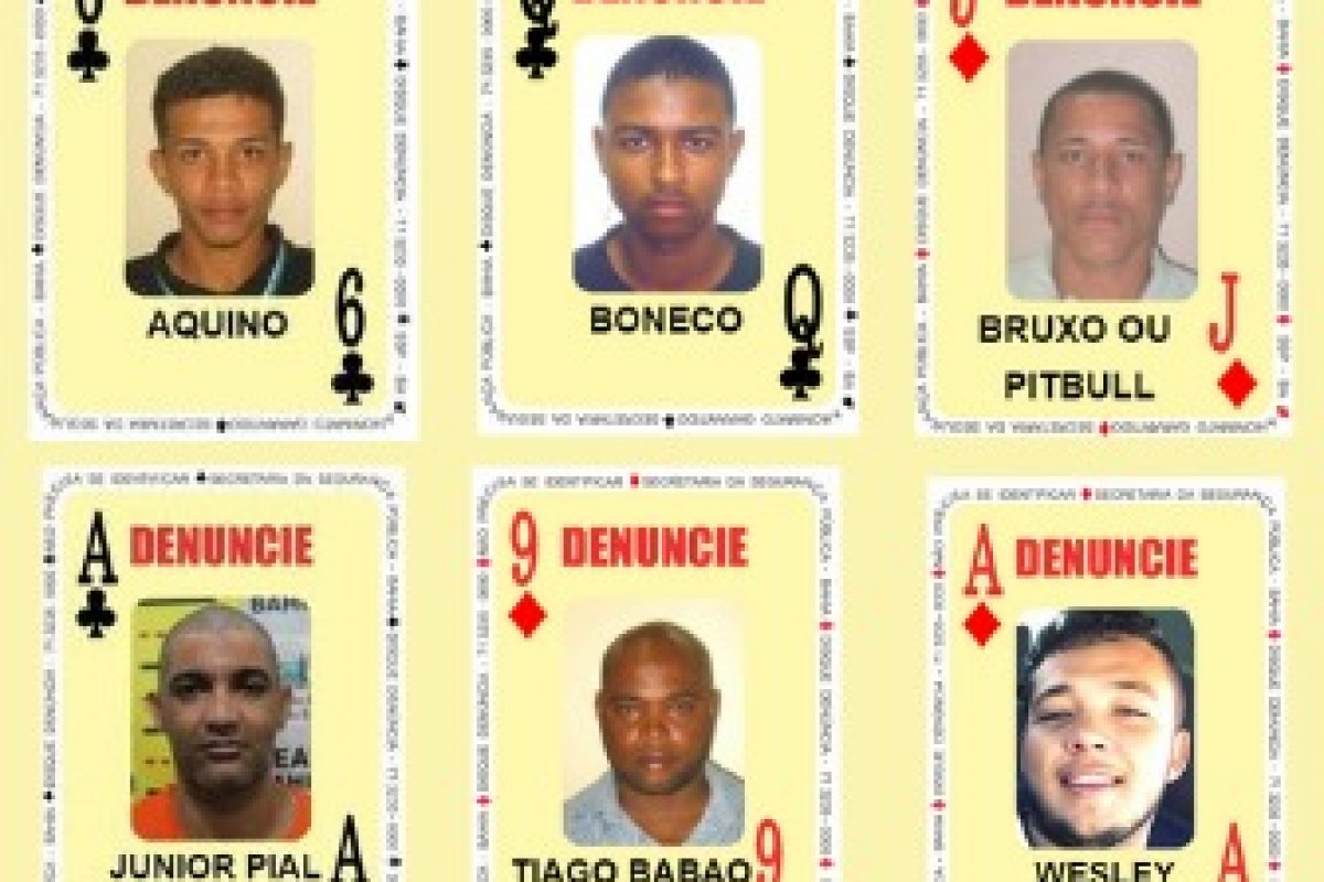 Baralho do Crime recebe mais seis novos procurados 