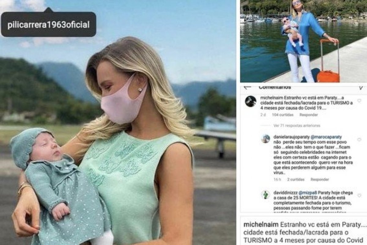 Revolta: Fotos da família de Roberto Justus supostamente furando a quarentena em Paraty,  viralizam em grupo de moradores 