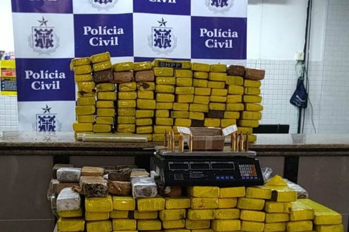 Dois homens são presos após serem flagrados com drogas 