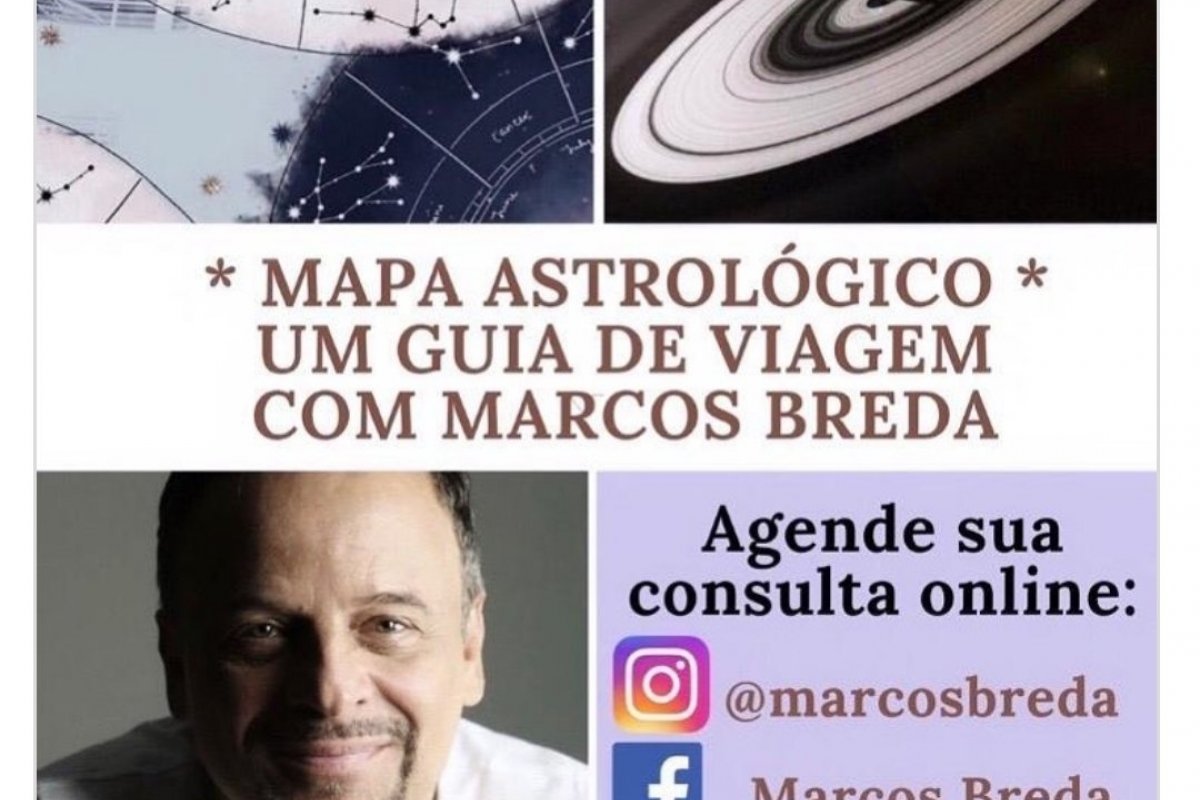Ator Marcos Breda tem trabalhado  como astrólogo durante a pandemia