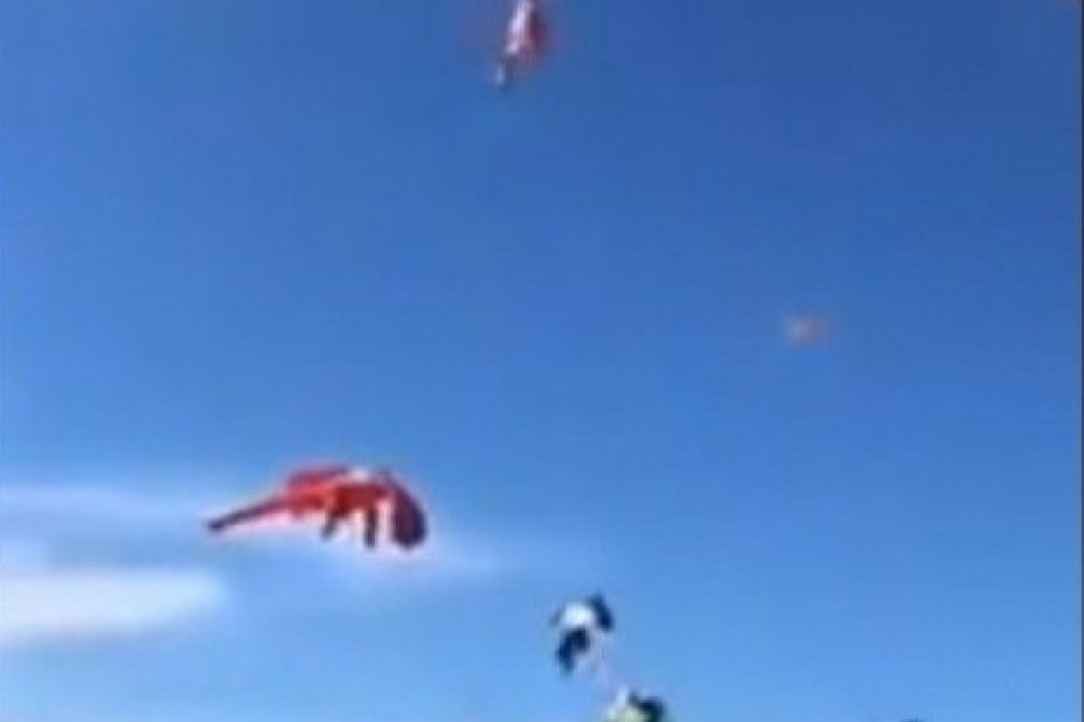 Veja vídeo: Pipa arrasta menina pelos ares em Taiwan