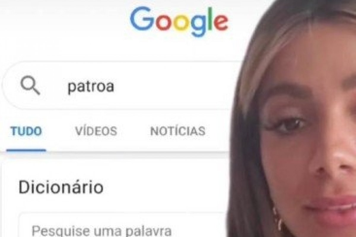 Anitta fica irritada com definição de 'patroa' no Google