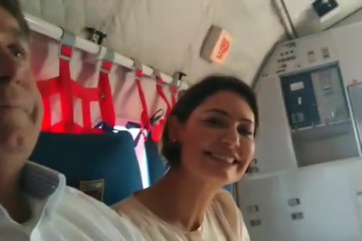Vídeo: Em publicação, Damares mostra viagem para Breves, no Pará, em avião da FAB 