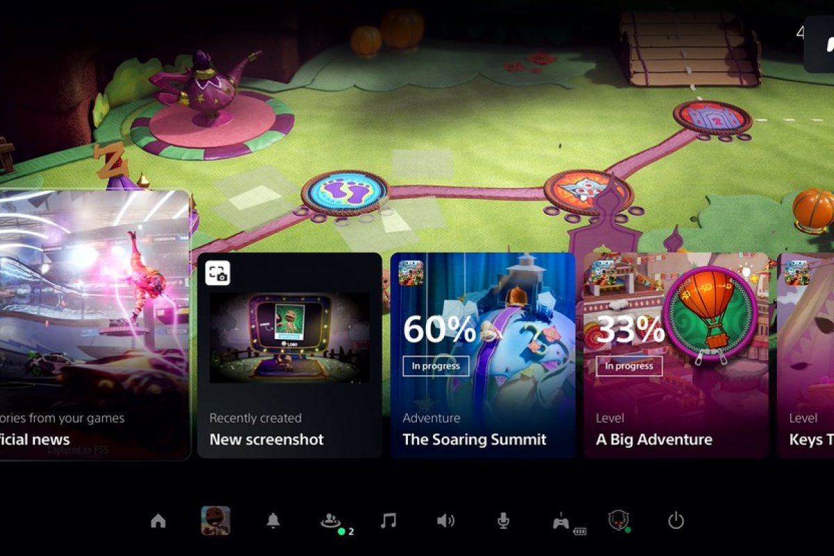 Sony revela interface do usuário no PlayStation 5