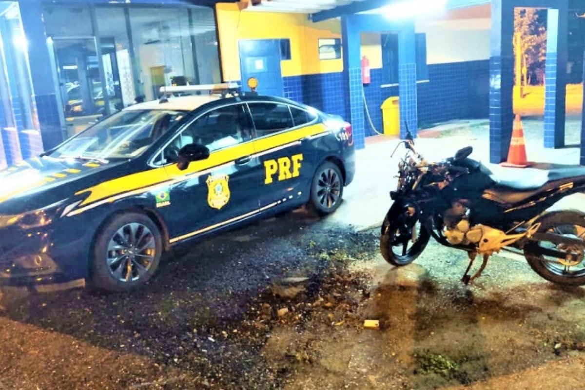 Após acidente, PRF apreende motocicleta adulterada em Jequié 