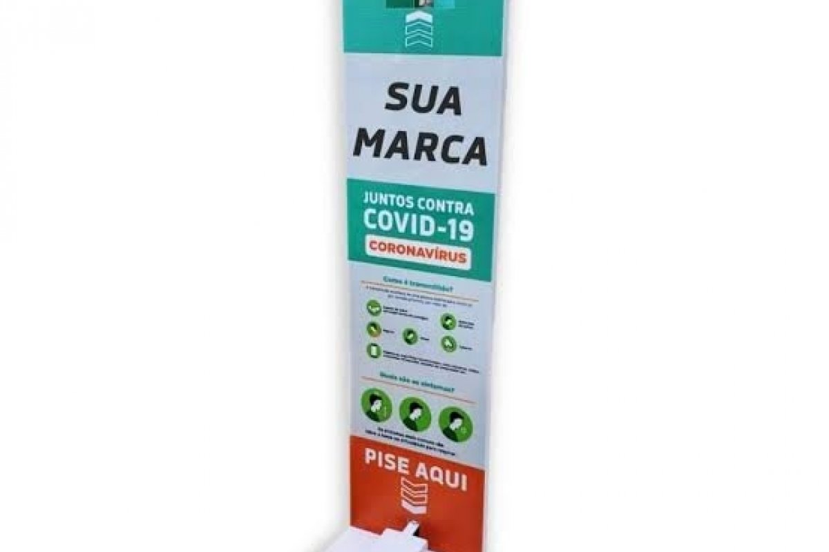Totem de álcool Gel pode causar danos oculares em crianças