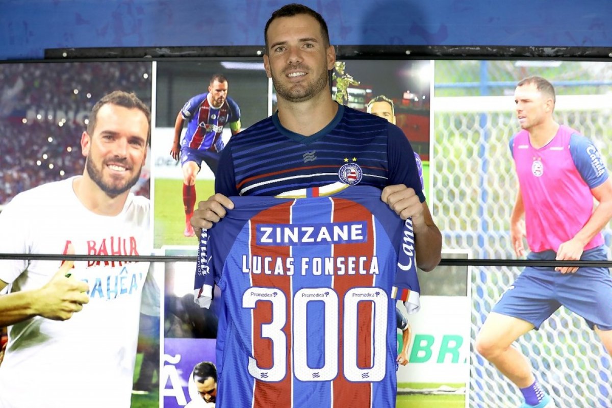 Em campo contra o Melgar, Lucas Fonseca chega a 300 jogos pelo Bahia