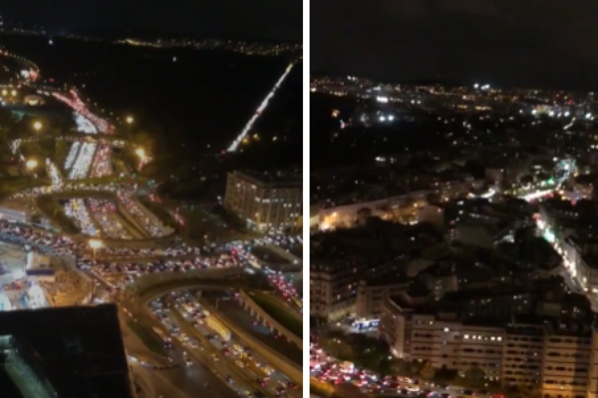 Vídeo: Paris registra engarrafamento de 800 km com pessoas tentando sair da cidade  