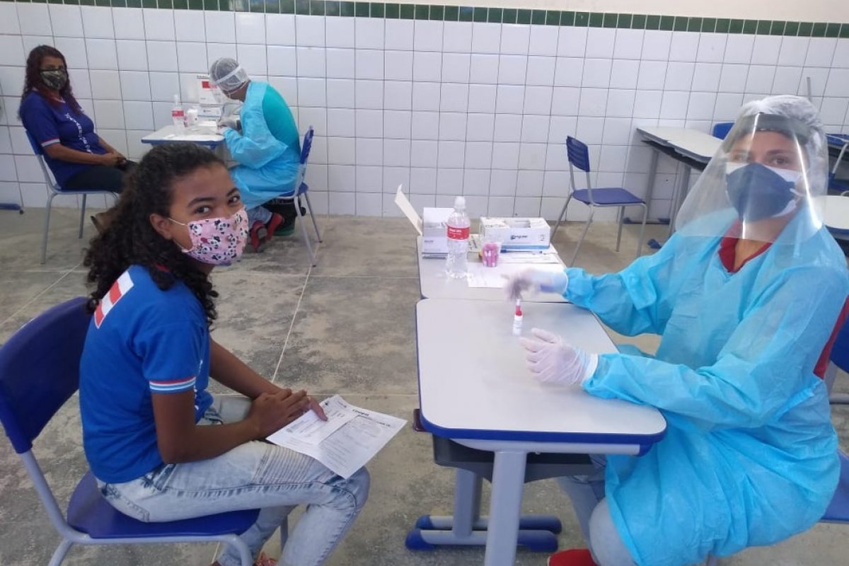 Testagem para o novo coronavírus nas escolas da Cidade Baixa começam nesta quinta-feira (5)