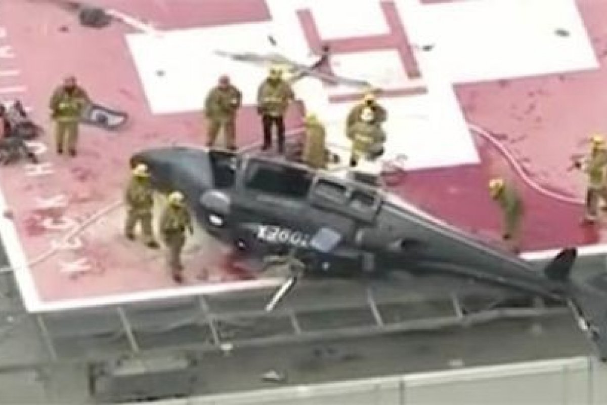 Médico deixa cair coração resgatado dos destroços de acidente de helicóptero