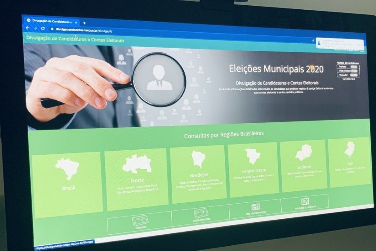 Eleições 2020: Site permite pesquisa de informações sobre candidatos 