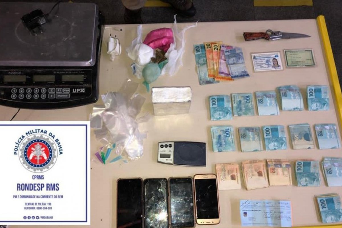 Cocaína e R$ 15 mil em espécie são apreendidos durante operação policial em Salvador 