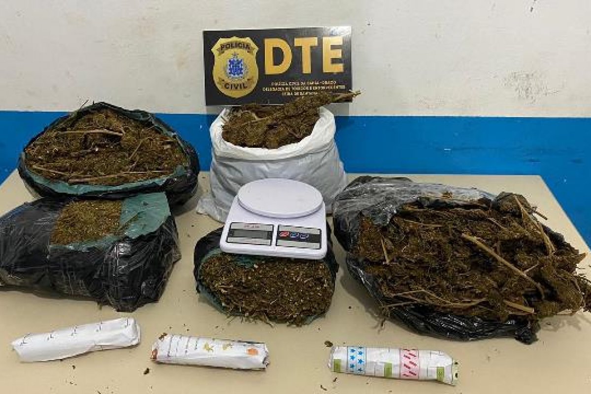 Duas pessoas são presas por tráfico de drogas em Feira de Santana, pela Polícia Civil 