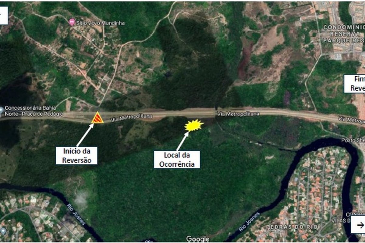 Trecho da Via Metropolitana é interditada nesta quinta 