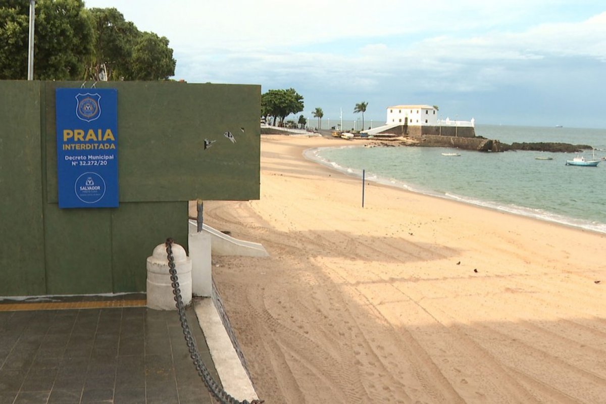 Praias voltam a ter acesso liberado em Salvador neste sábado (2)