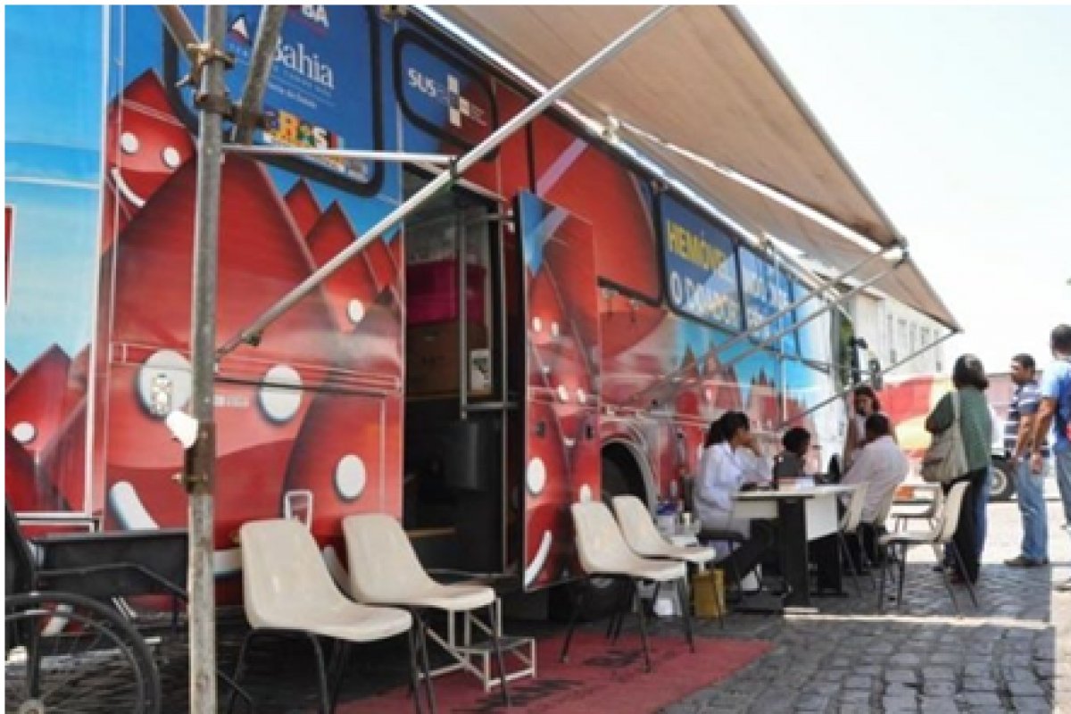 Shopping em Salvador recebe unidade móvel do Hemoba