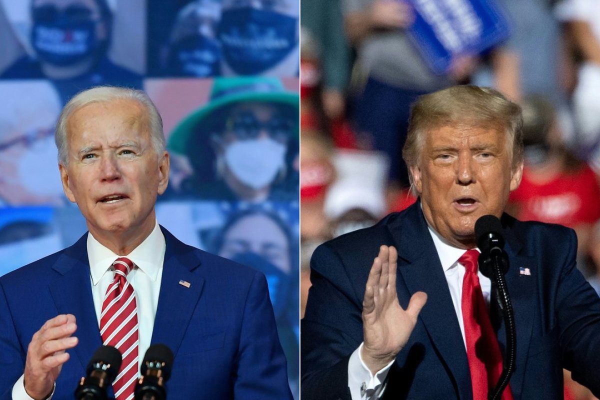 “Uma das poucas coisas em que ambos concordamos", diz Biden sobre a ausência de Trump na cerimônia de posse