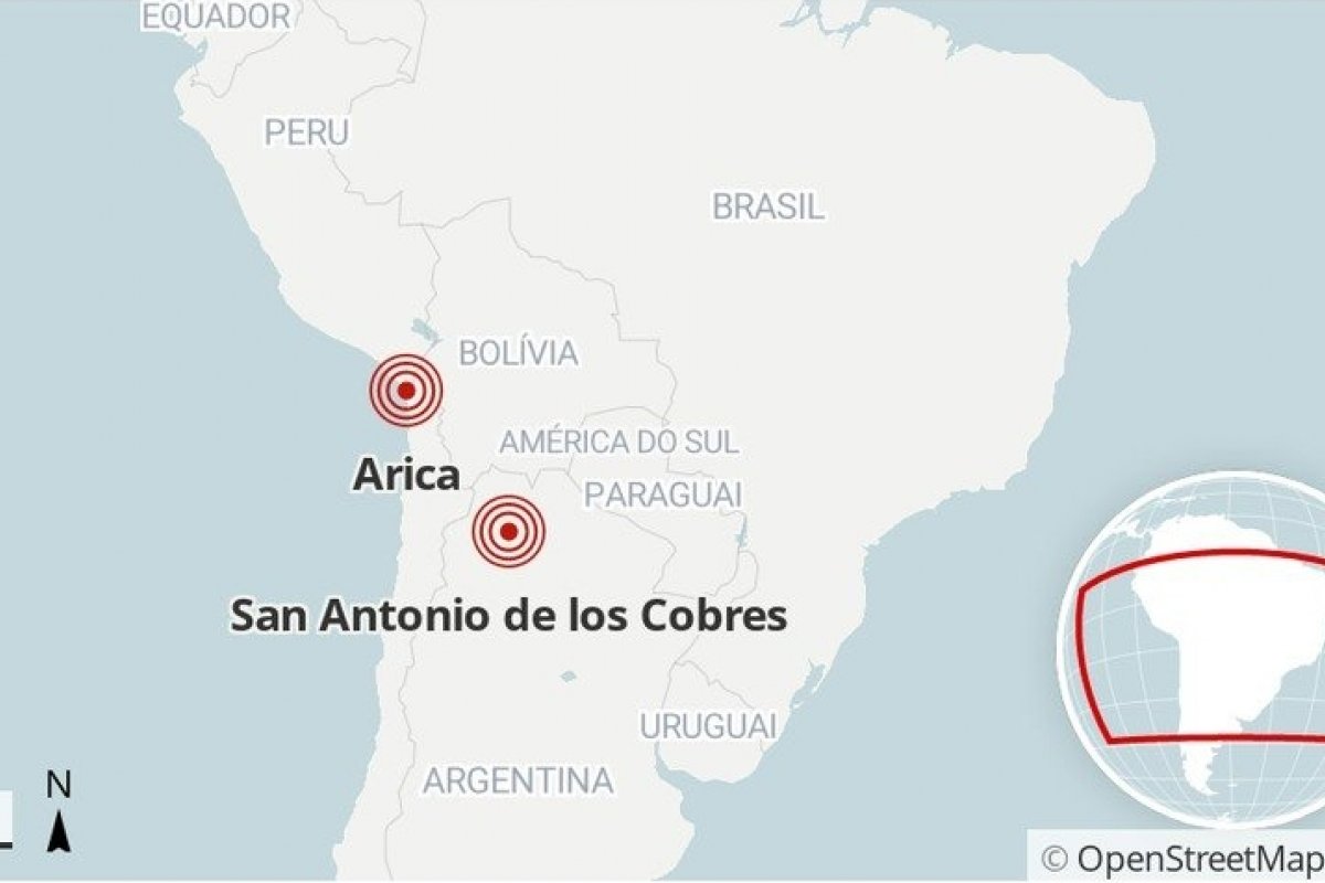 Terremotos atingem cidades da Argentina e Chile