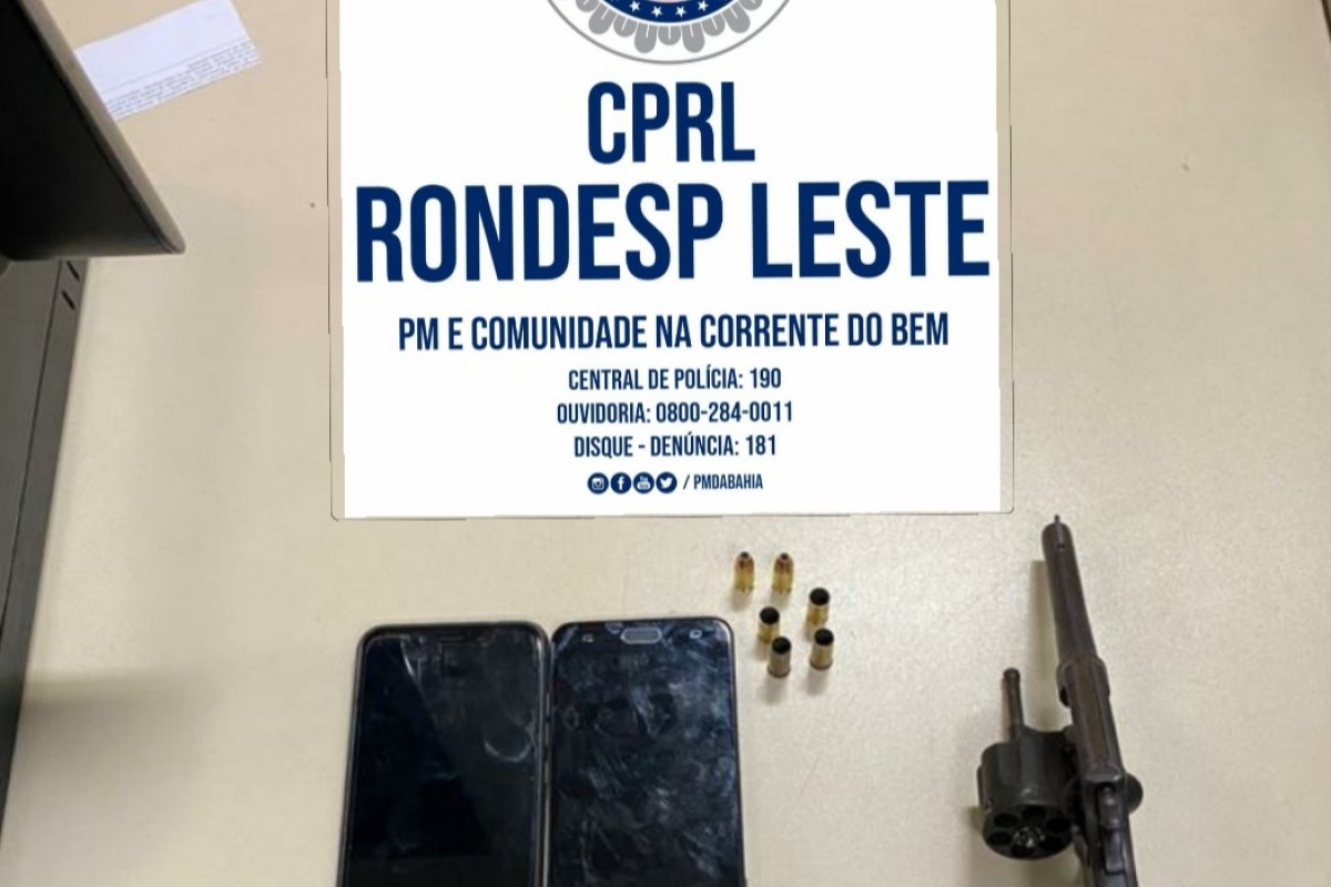 Criminoso é ferido após confronto com policiais em Feira de Santana