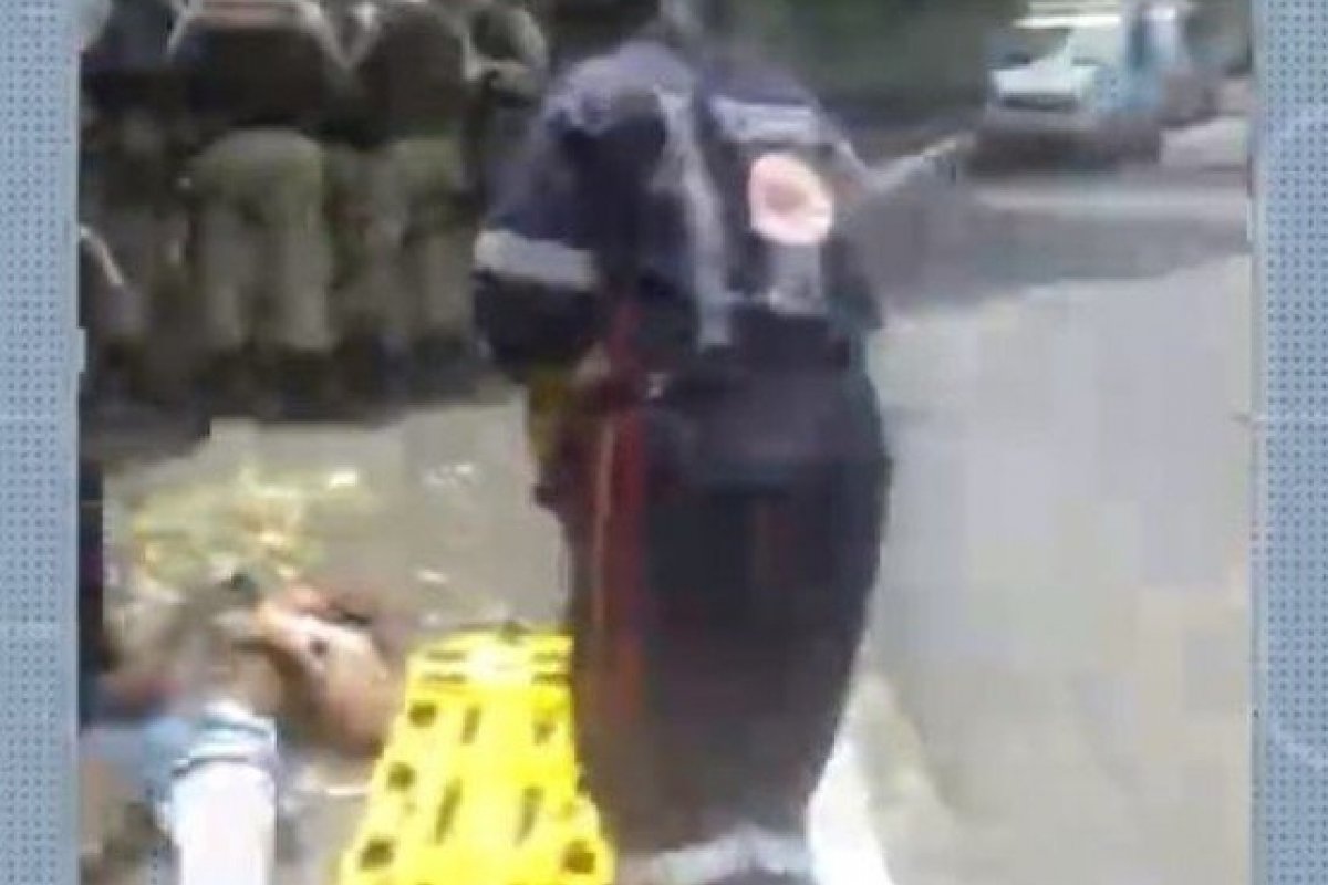 Ciclista sofre acidente no bairro da Santa Cruz, em Salvador