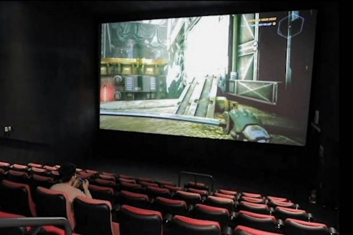 Rede de cinemas da Coreia do Sul aluga telões para gamers 