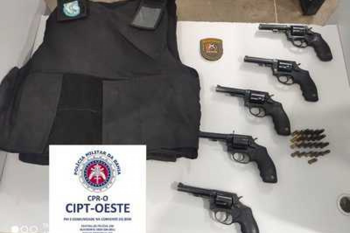 Rondesp apreende armas com grupo clandestino de segurança