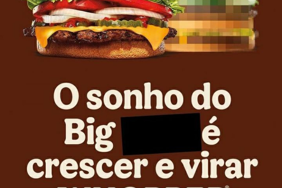 Peça publicitária não era provação para McDonald’s, diz Burger King
