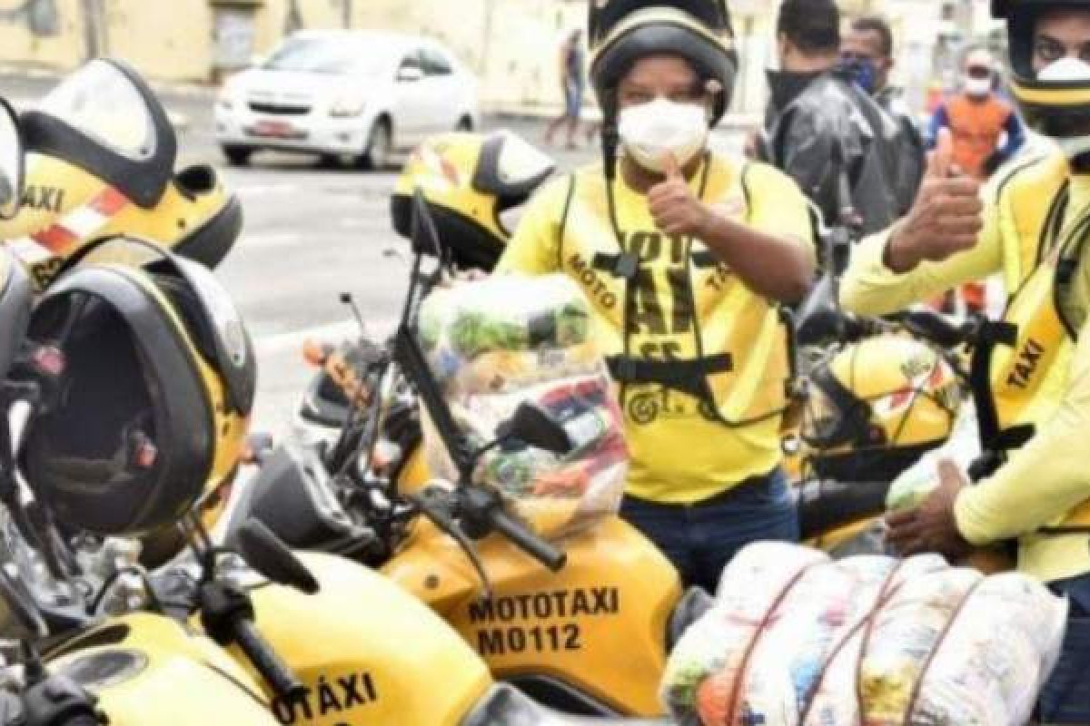 Distribuição de cestas básicas para mototaxistas credenciados de Salvador começa nesta segunda-feira (22) 