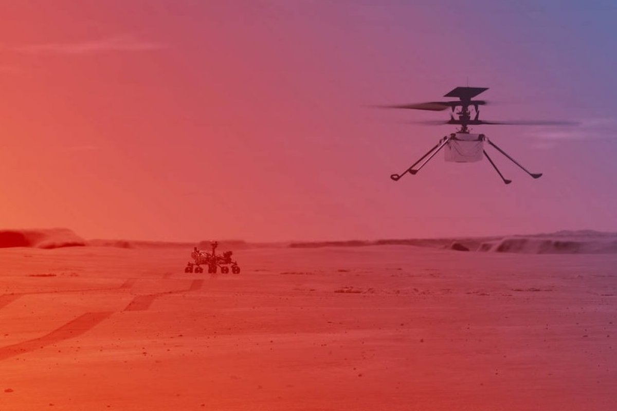 Nasa anuncia primeira tentativa de voo do helicóptero Ingenuity para Marte