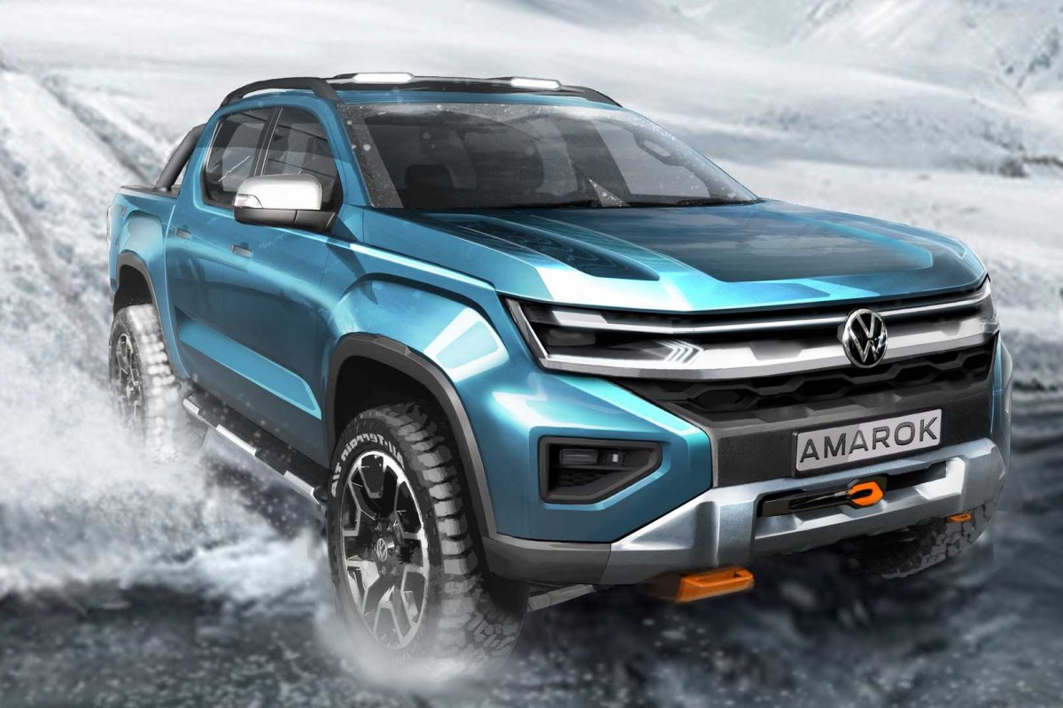 Futura geração da Amarok tem foto divulgada pela Volkswagen 