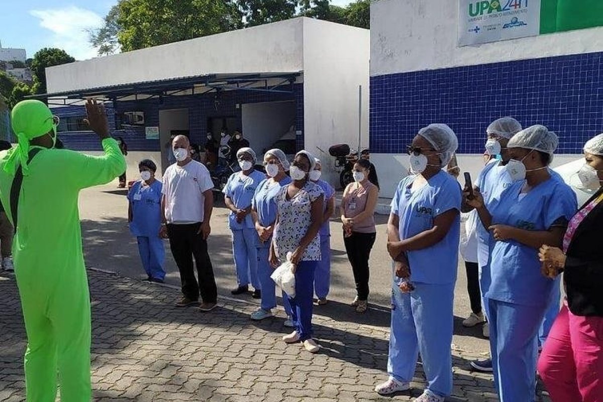 Projeto social leva alegria às unidades de saúde de Salvador durante a pandemia