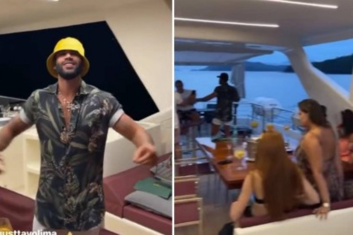 Ao lado de Andressa Suíta, Gusttavo Lima reúne amigos em passeio de barco! 