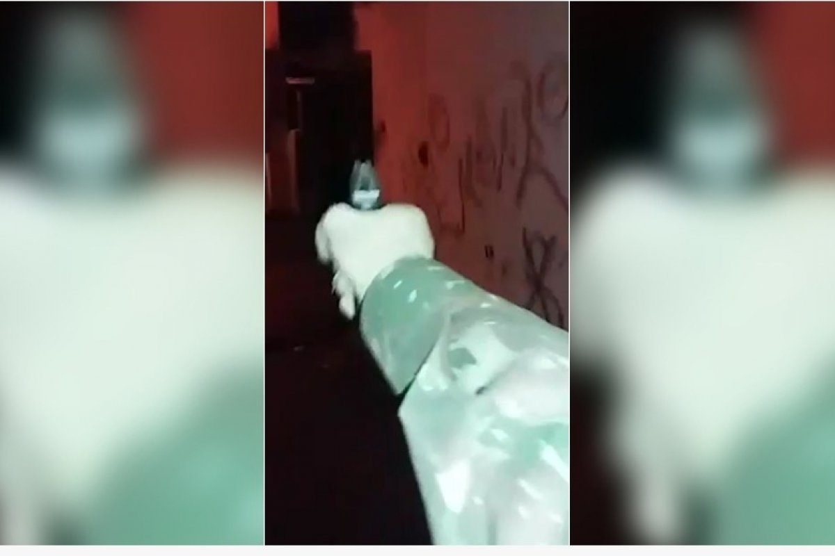 Suspeito envolvido com o tráfico divulga vídeos de ação realizada na Av. Peixe 