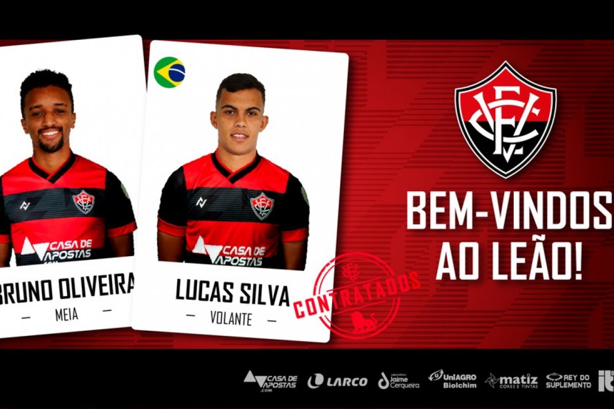 Vitória anuncia contratação de Bruno Oliveira e Lucas Silva, da Caldense