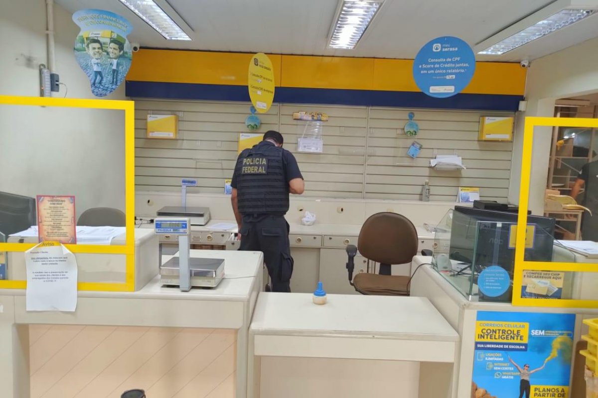 PF cumpre mandado de busca e apreensão em agência dos Correios na capital baiana