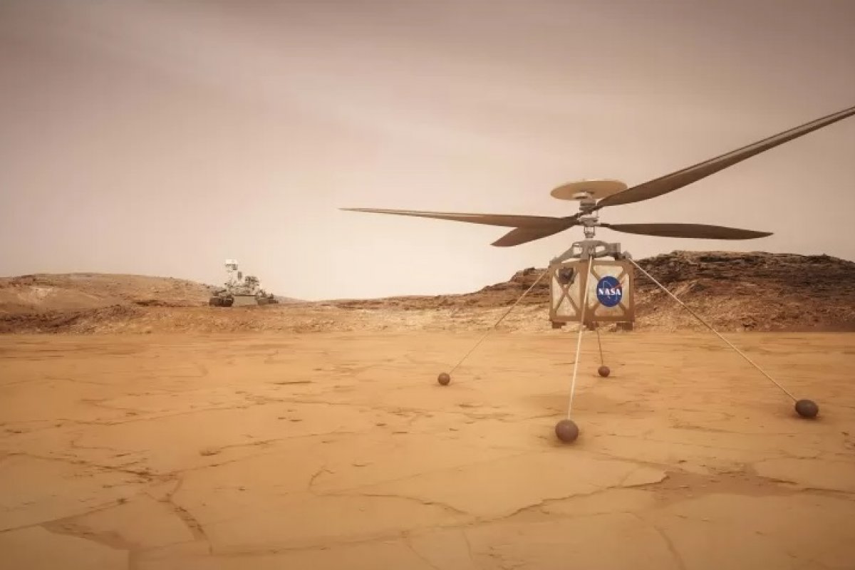 Pela primeira vez, "helicóptero" da Nasa apresenta falha durante voo em Marte