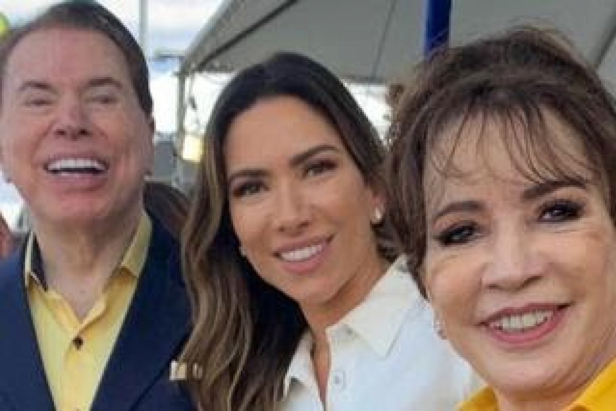 Silvio Santos aparece  em momento íntimo com a família de Patricia Abravanel