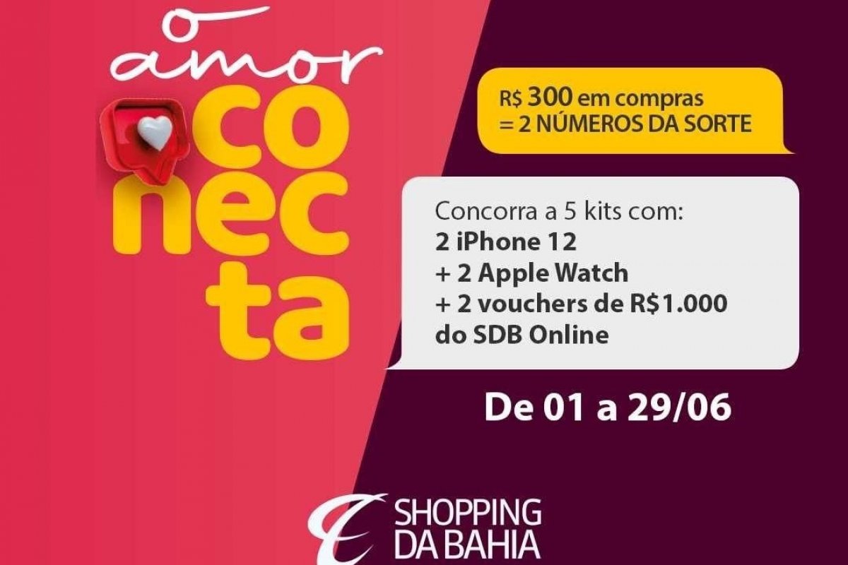 Shopping lança ação que premia casais com iPhone 12, Apple Watch e voucher de compras online 