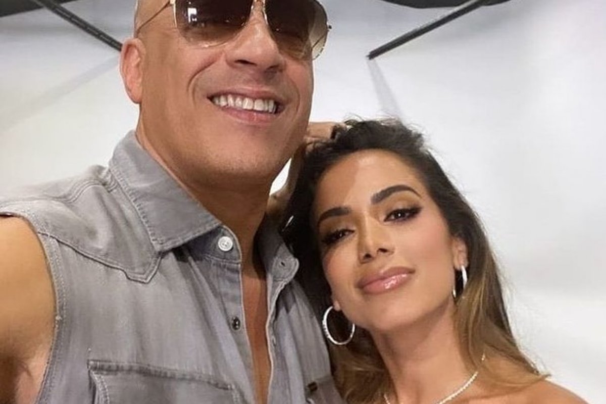 Poderosa! Anitta posa com Vin Diesel após confirmar música em 'Velozes e Furiosos'