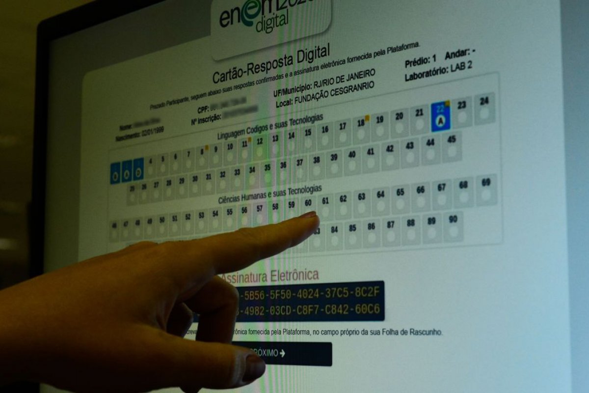 Enem Digital 2021 terá recursos de acessibilidade, diz Inep