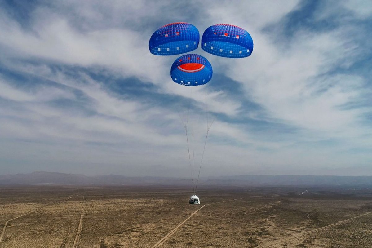 Primeiro assento em voo espacial da Blue Origin é vendido por US$ 28 milhões