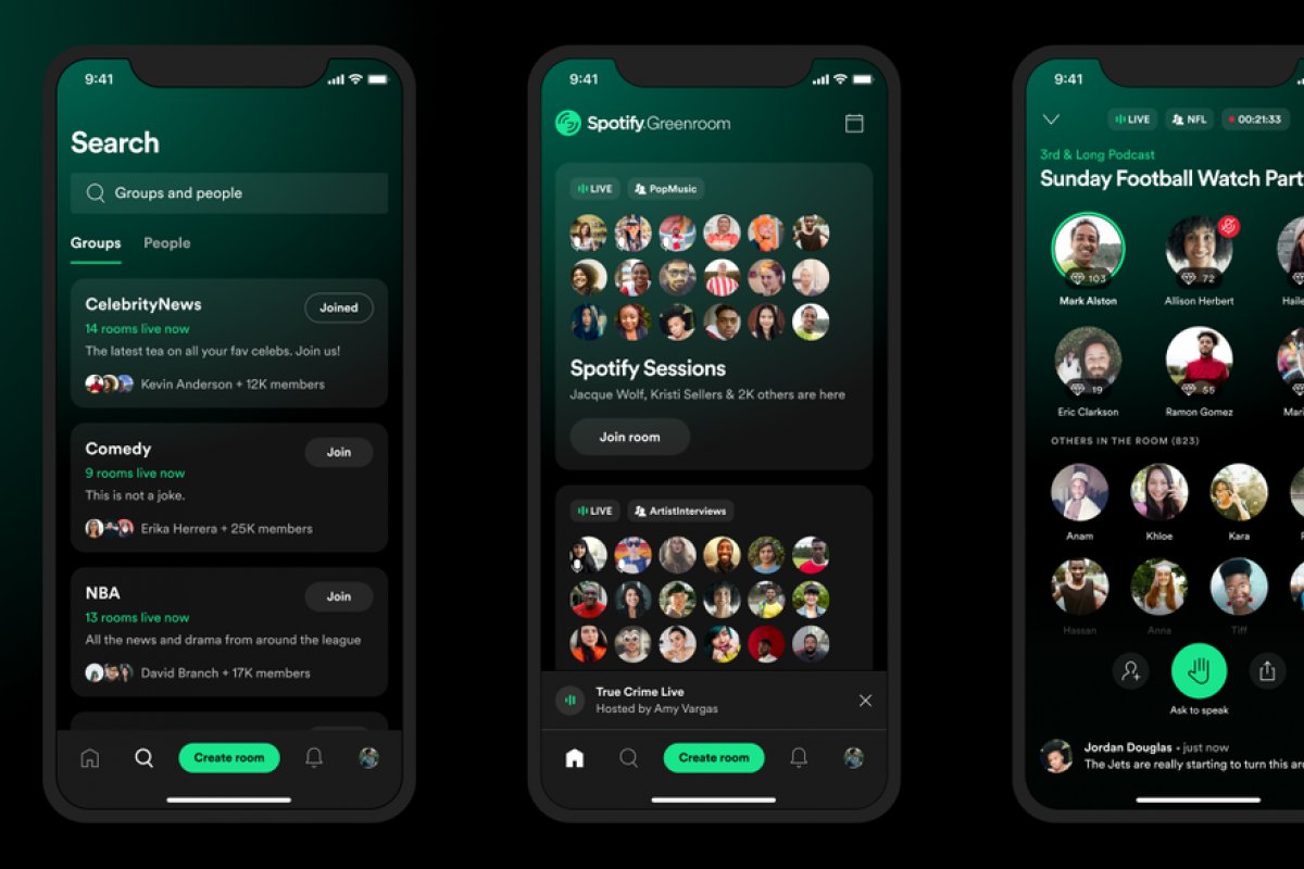 Spotify lança um novo aplicativo de conversas por voz que irá concorrer com o Clubhouse