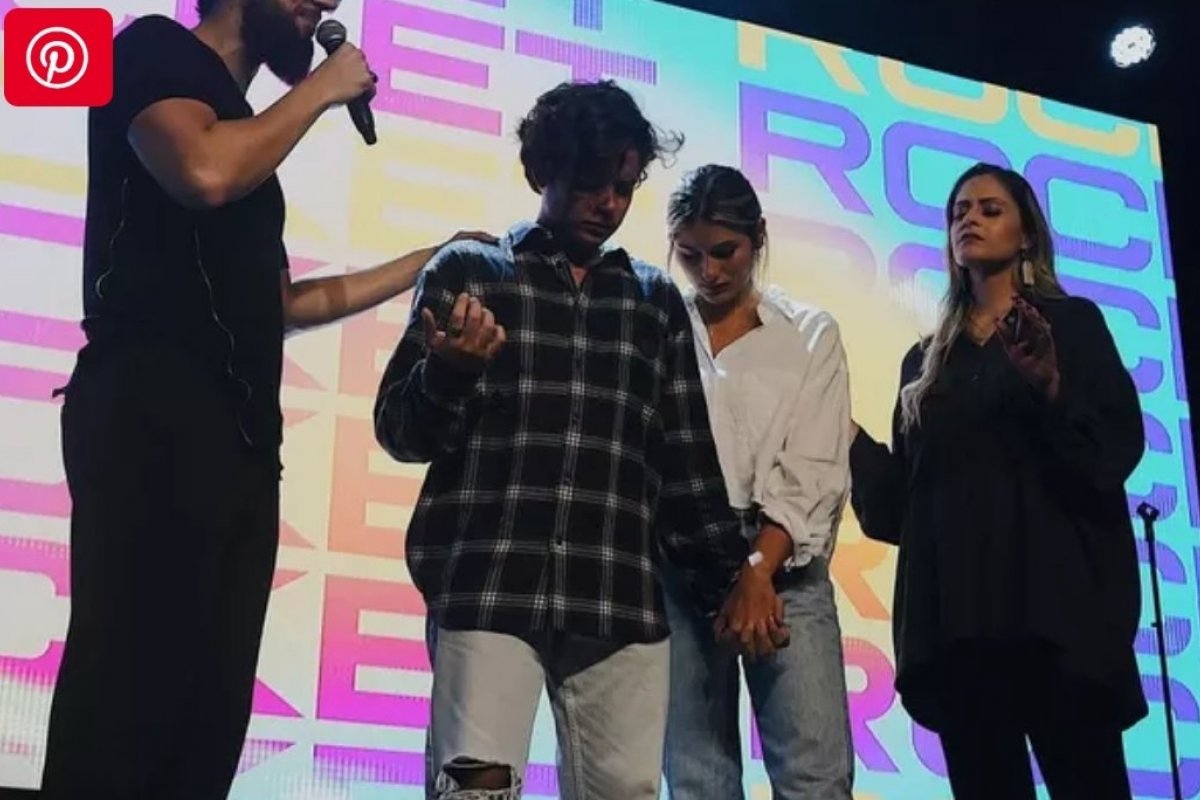 Sasha Meneghel  passa aniversário do marido em culto nos EUA 