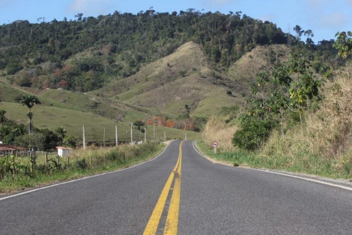 Concluída obra em trecho de rodovia entre Ipiaú, Itagibá e Dário Meira, no sudeste da Bahia