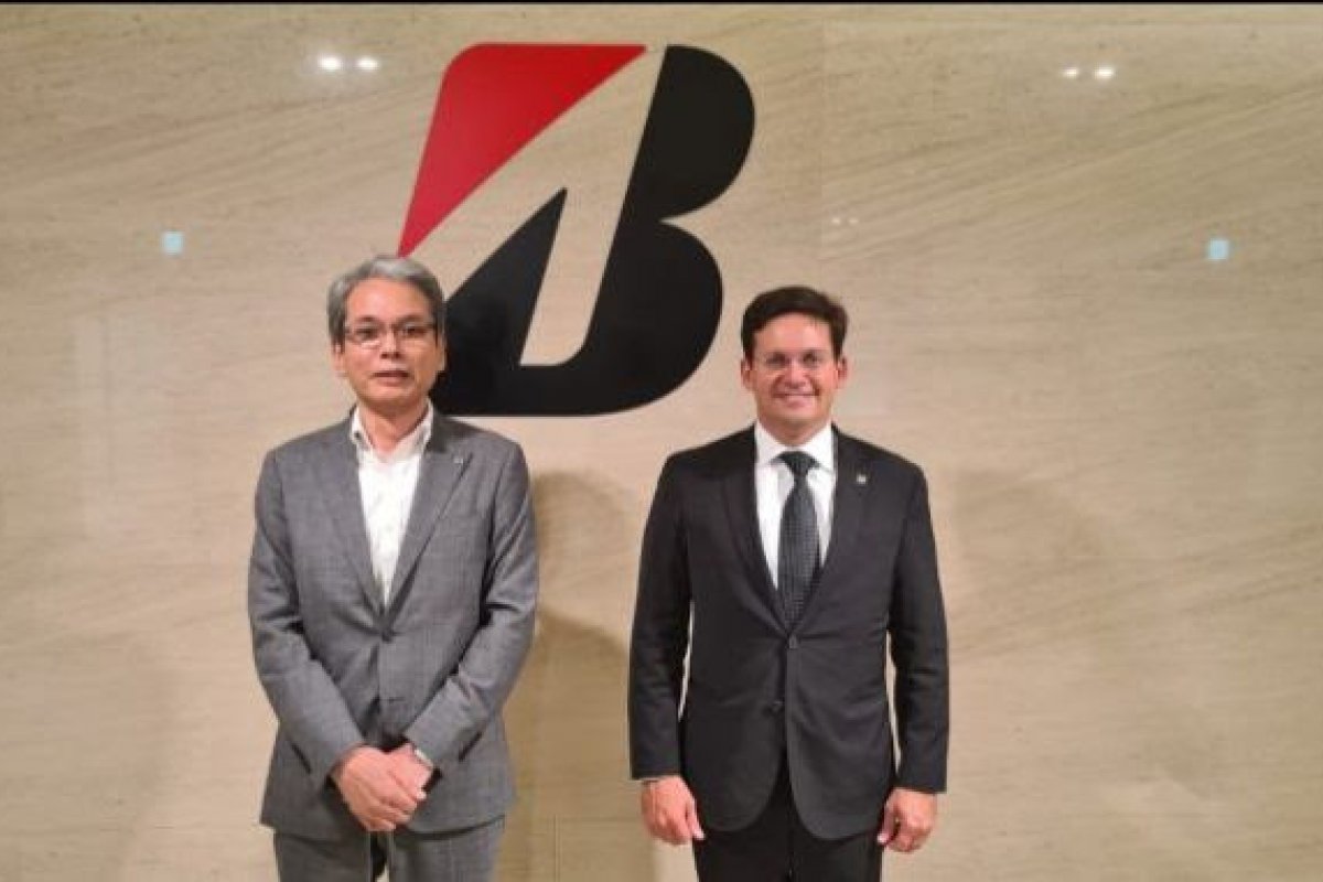 João Roma se reúne com COO da Bridgestone e presidente do conselho do Grupo Mitsui