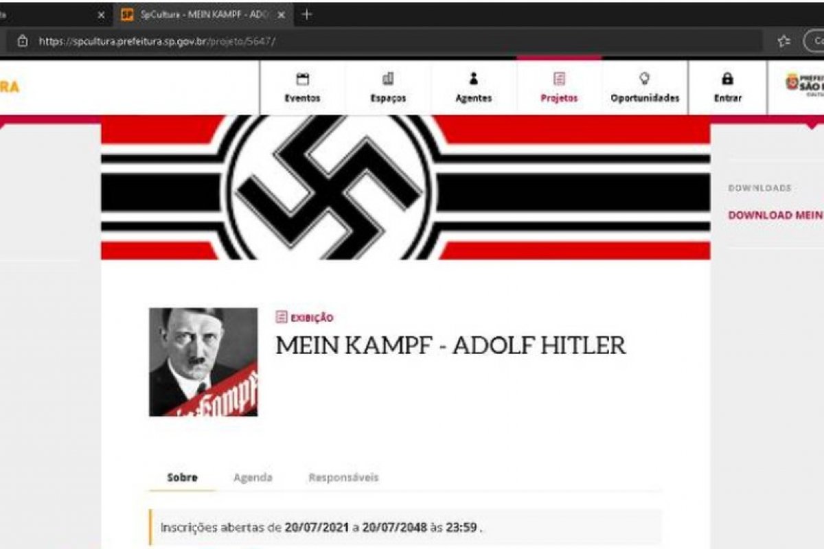 Site da SPCultura é invadido e vira alvo de conteúdo pornográfico e de cunho nazista