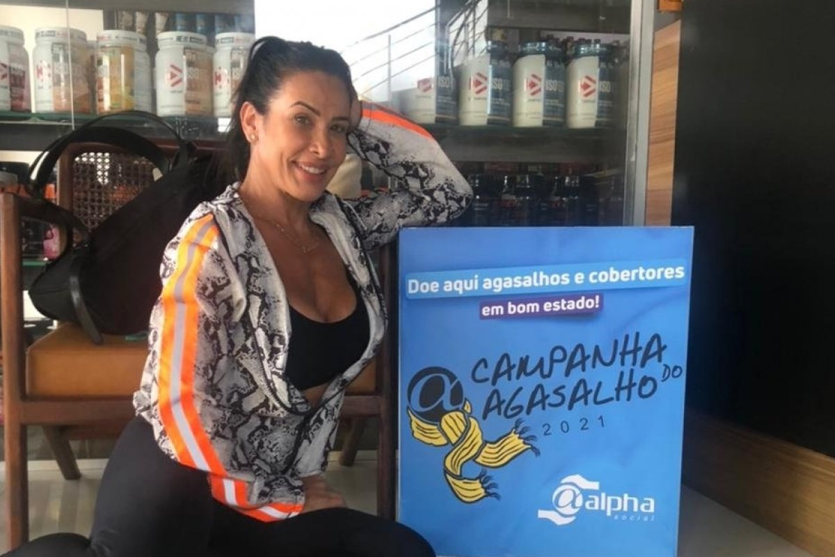 Scheila Carvalho é madrinha de Campanha do Agasalho   