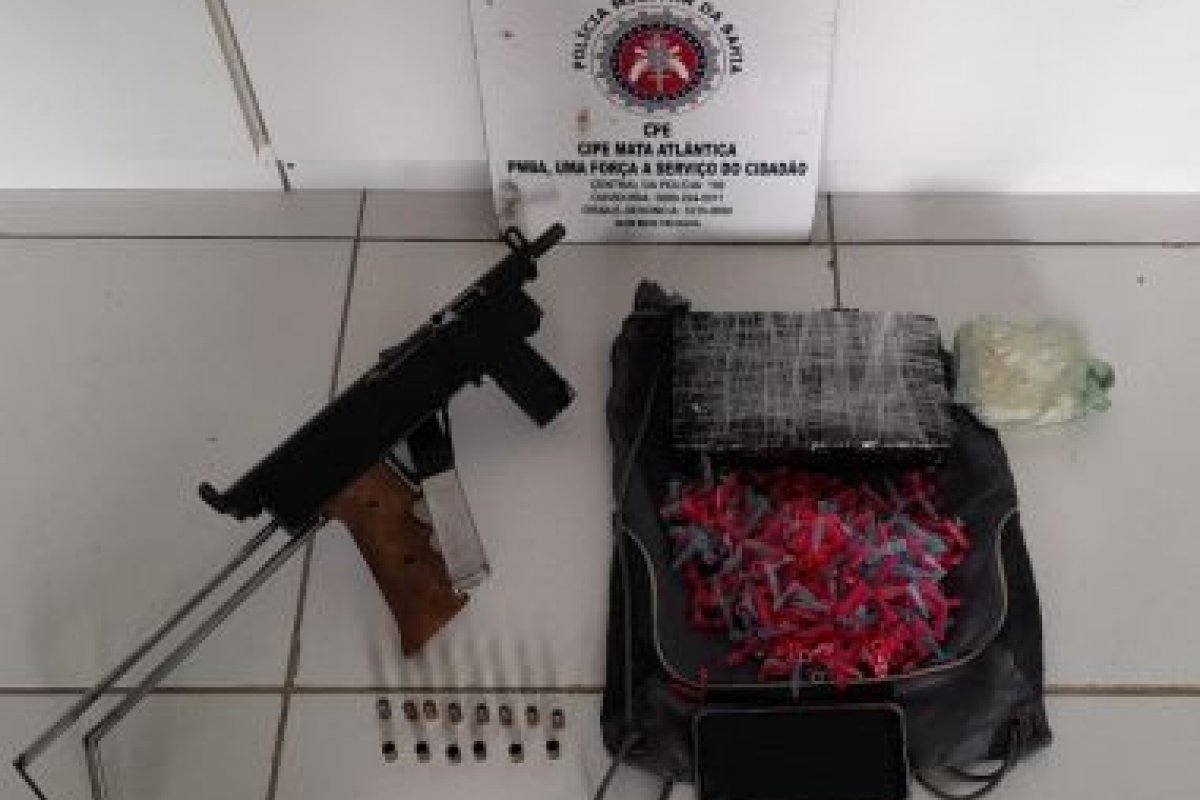 PM apreende submetralhadora de fabricação caseira em Teixeira de Freitas